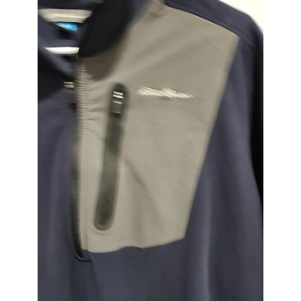 Eddie Bauer‎ Men's Cloud Layer Pro 1/4-Zip Pullover Hunter Blue/Charcoal Grey XL